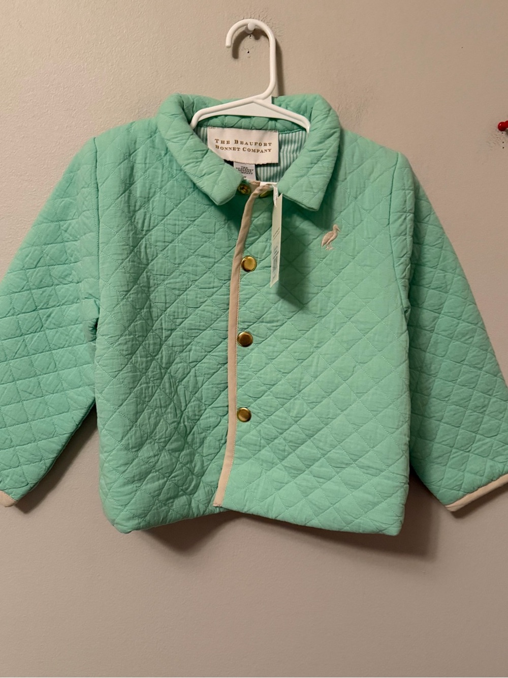 The Beaufort Bonnet Company Quilted Mint Jacket